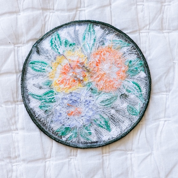 Stay at Home Club Flowers Iron-on Patch - Picture 2 of 2